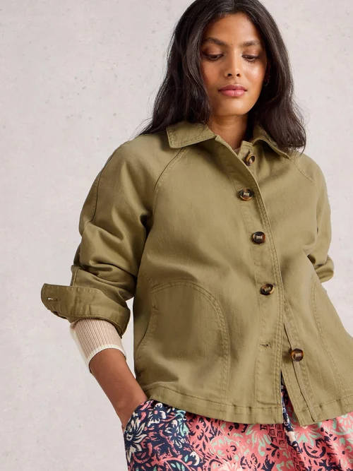 Jeansjacke Eden - Khaki Grn - 52/R Bild 3