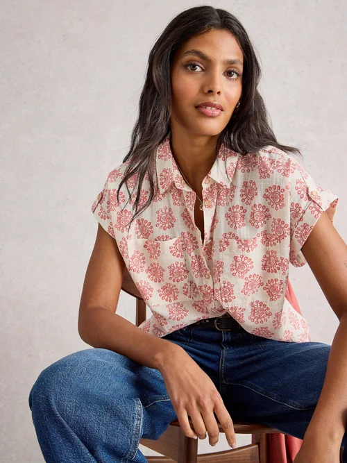 Bluse Ellie aus Bio-Baumwolle - Ivory Mlt - 52 Bild 1