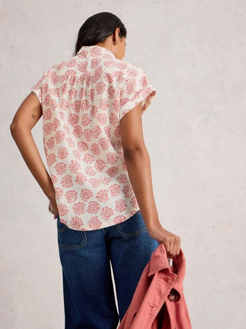 Bluse Ellie aus Bio-Baumwolle - Ivory Mlt - 52 Bild 4