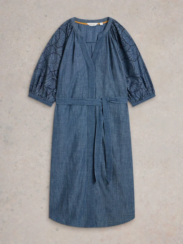 Chambraykleid Finley