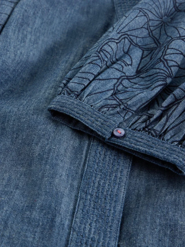 Chambraykleid Finley