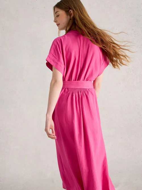 Kleid Marianne aus Leinenmischung - Brt Pink - 44/R Bild 4