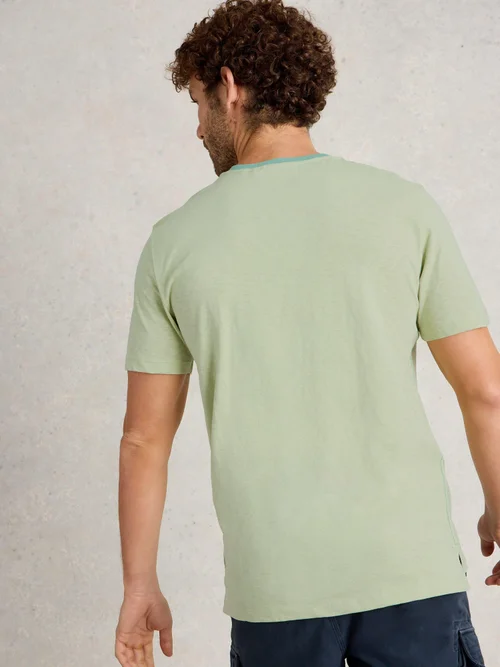 T-Shirt Abersoch mit Bike-Motiv - Green Pr - XXXL Bild 4