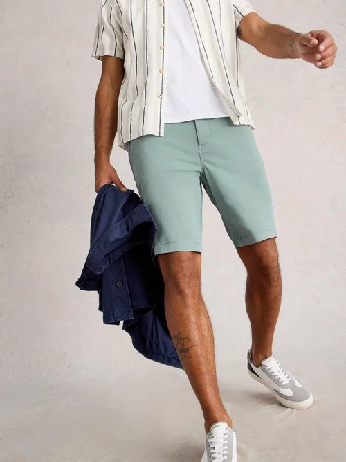 Chino-Shorts aus Bio-Baumwolle - Lgt Blue - 38/R Bild 1