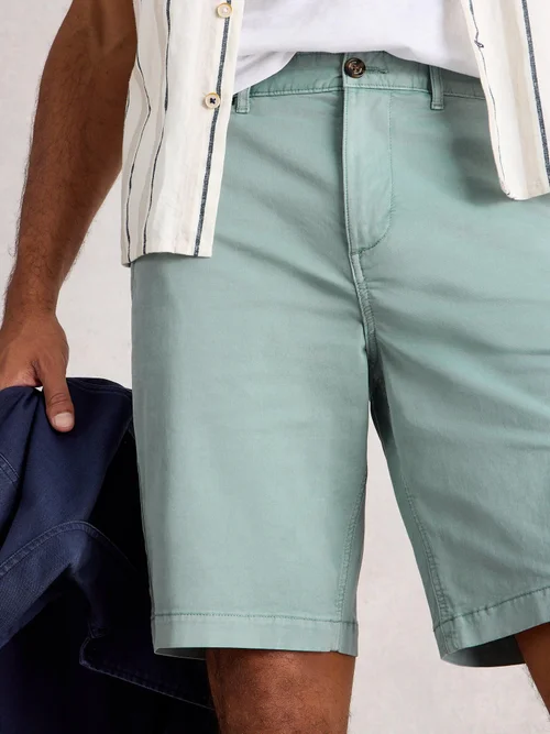 Chino-Shorts aus Bio-Baumwolle - Lgt Blue - 38/R Bild 3