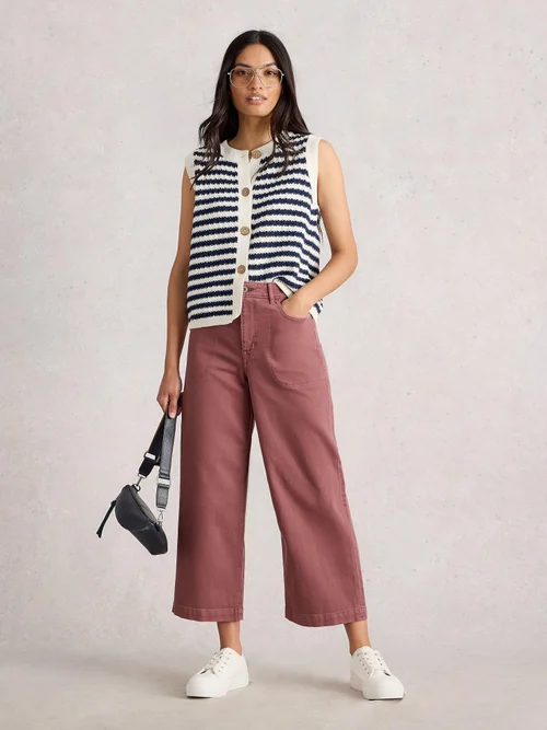 7/8-Jeans Tia mit weitem Bein - Mid Pink - 50/R Bild 2