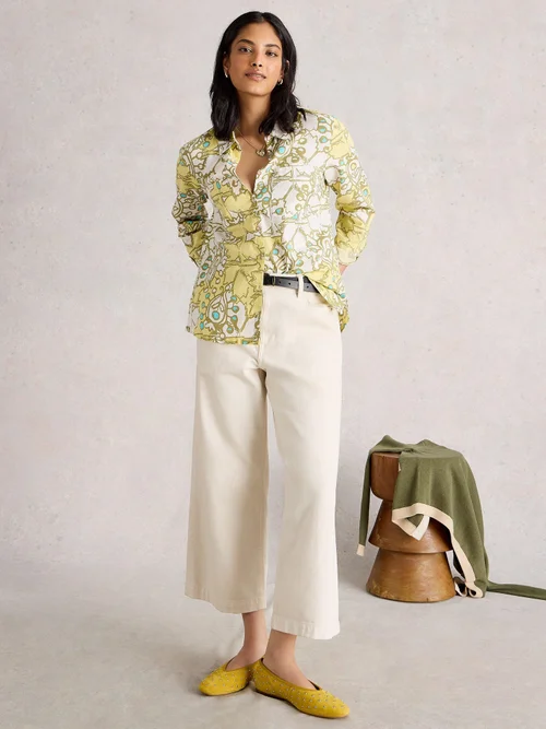 Bluse Sophie aus Bio-Baumwolle - Yellow Mlt - 48 Bild 2