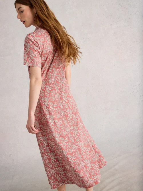Blusenkleid Rua aus Jersey - Pink Mlt - 52/R Bild 4
