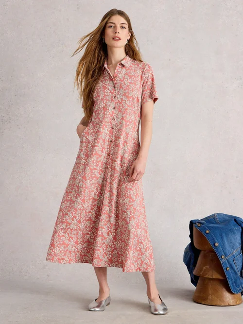 Blusenkleid Rua aus Jersey - Pink Mlt - 52/R Bild 2