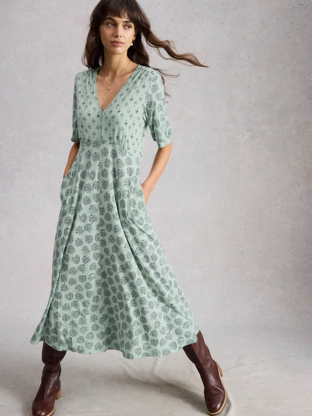 Jerseykleid Megan - Lgt Green - 52/R Bild 1