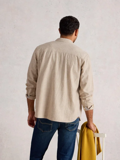 Gestreiftes Oxfordhemd Bruton - Lgt Nat - XXXL Bild 4