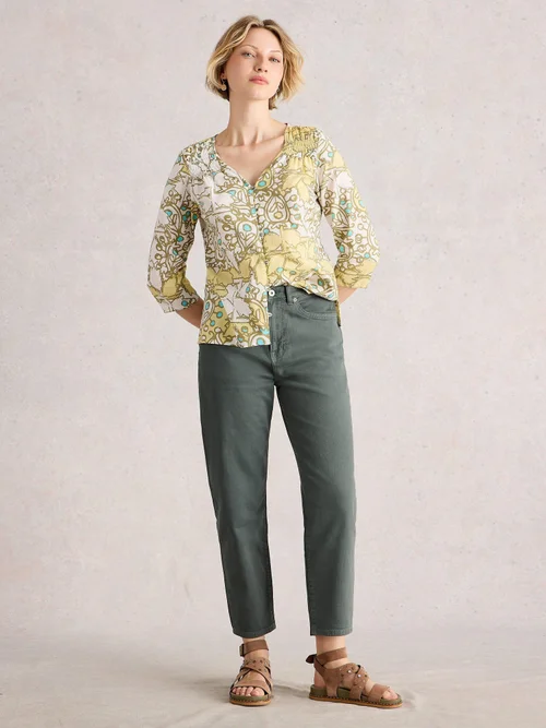 Schmal zulaufende Jeans Tilly - Mid Green - 52/R Bild 2