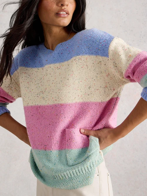 Gestreifter Pullover Victoria - Nat Mlt - 52 Bild 3