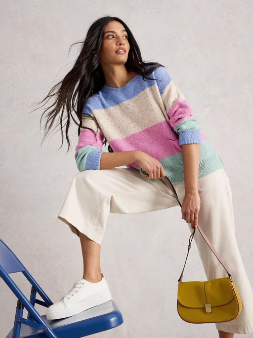 Gestreifter Pullover Victoria - Nat Mlt - 52 Bild 1