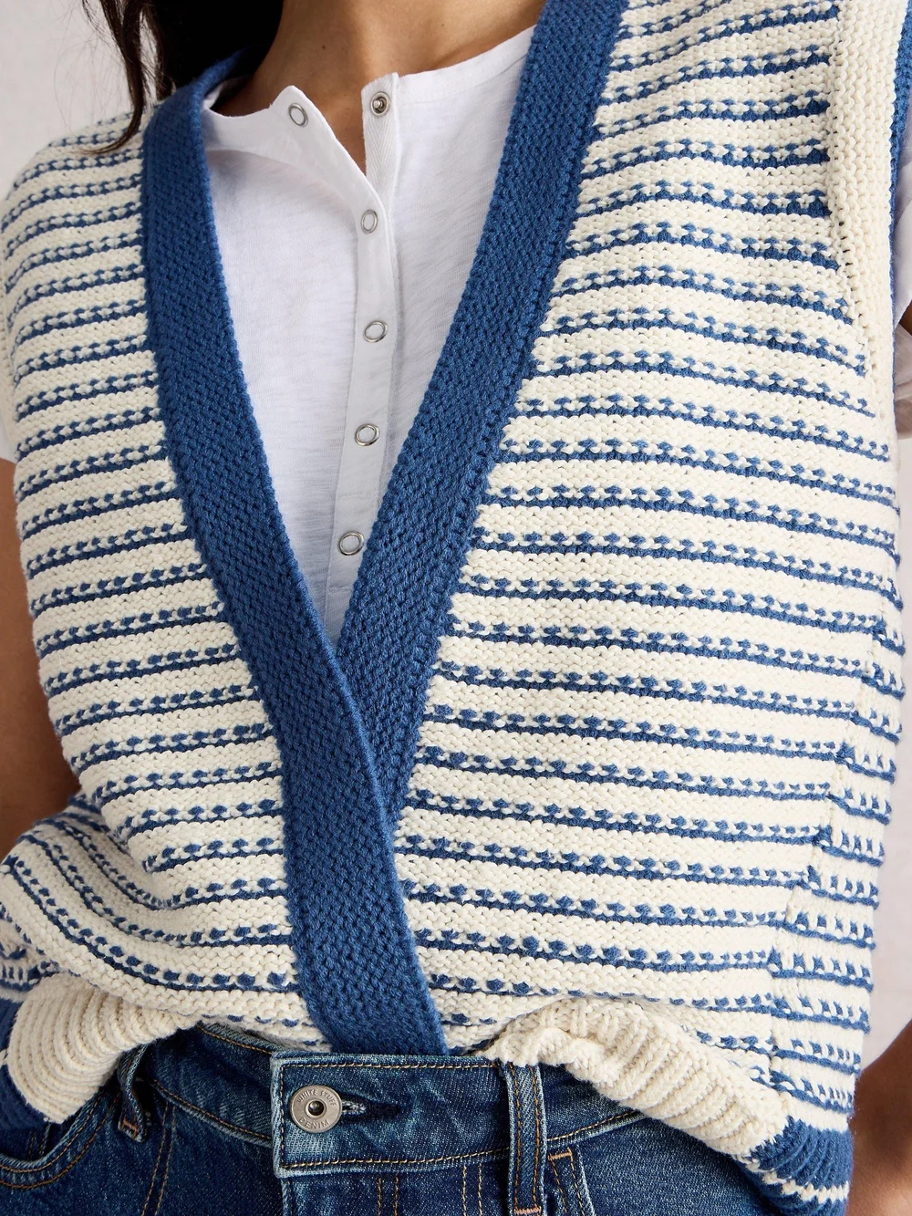 Strickweste Kylie - Blue Mlt - XL Bild 1