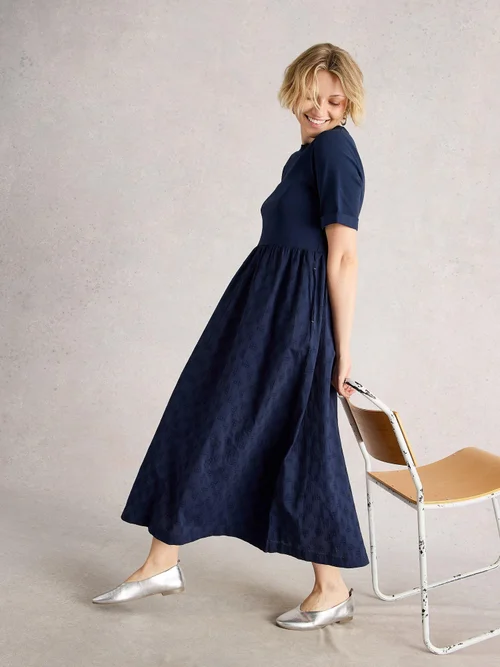 Besticktes Kleid Vera - Dark Navy - 42/R Bild 3
