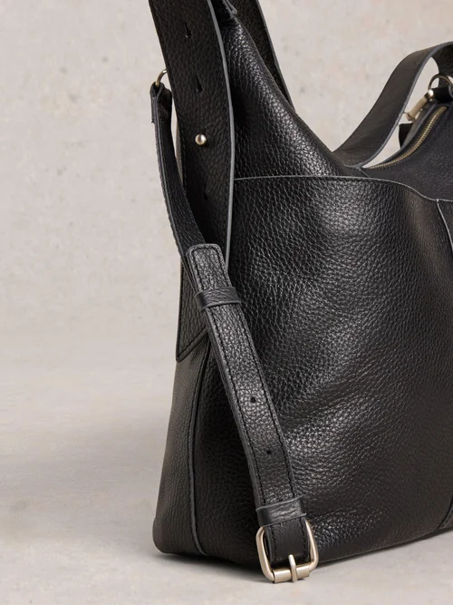 Crossbody-Tasche Sophia aus Leder - Pure Blk - EINHEITSGRÖSSE Bild 3