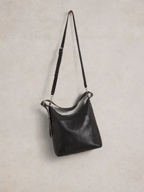 Crossbody-Tasche Sophia aus Leder - Pure Blk - EINHEITSGRÖSSE Bild 4