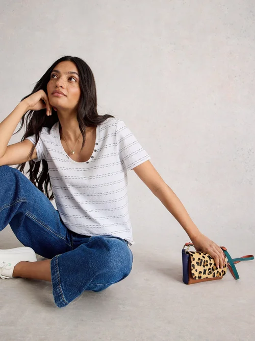 T-Shirt Nadia - White Mlt - 52 Bild 1