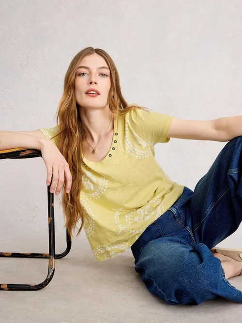 T-Shirt Nadia - Yellow Mlt - 50 Bild 1