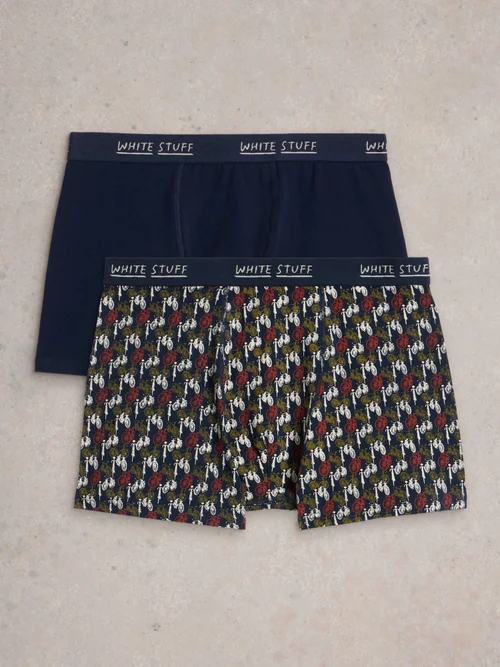 Boxershorts Hove Print & Uni - Blue Pr - XXXL Bild 2