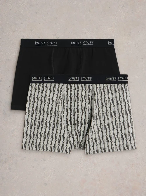 Boxershorts Hove Print & Uni - Grey Pr - XXXL Bild 2
