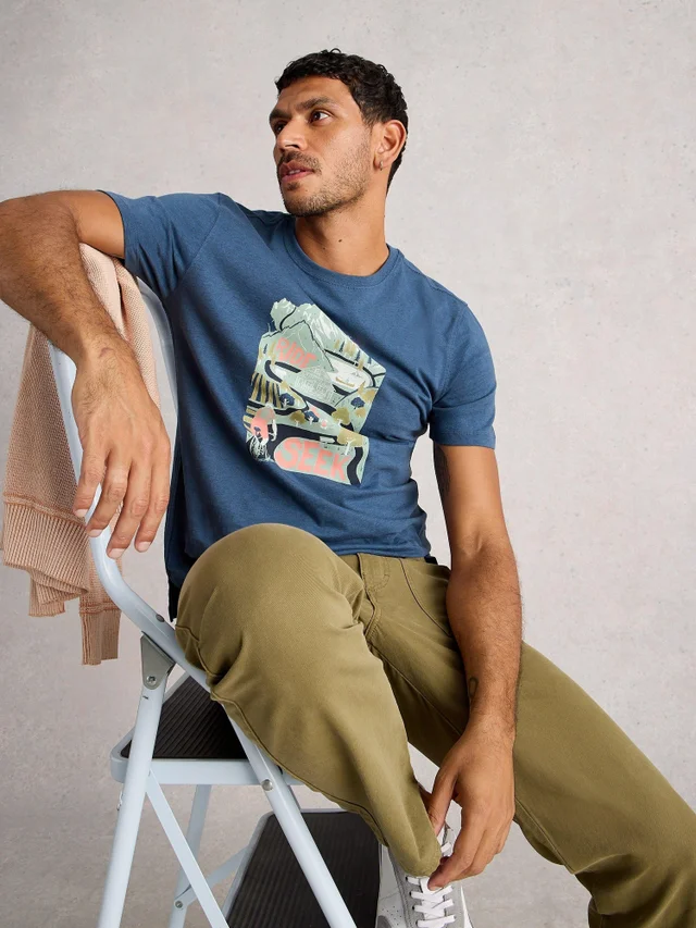 T-Shirt Abersoch mit Bike-Motiv