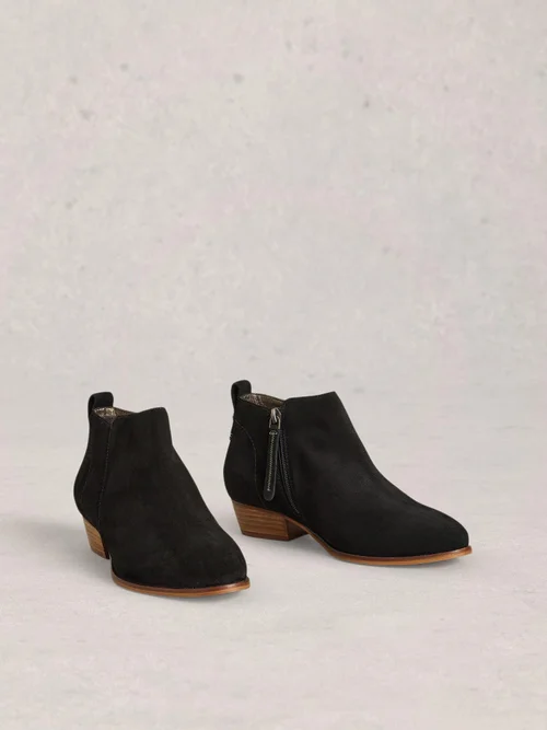 Wildlederstiefeletten mit weiter Passform - Pure Blk - 41 Bild 2