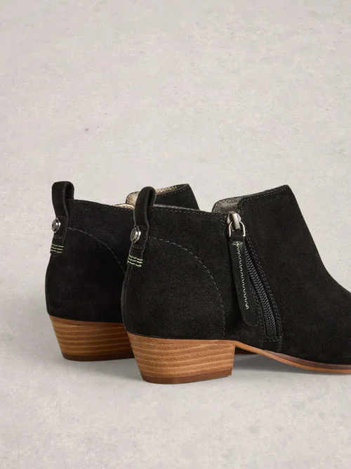 Wildlederstiefeletten mit weiter Passform - Pure Blk - 41 Bild 3