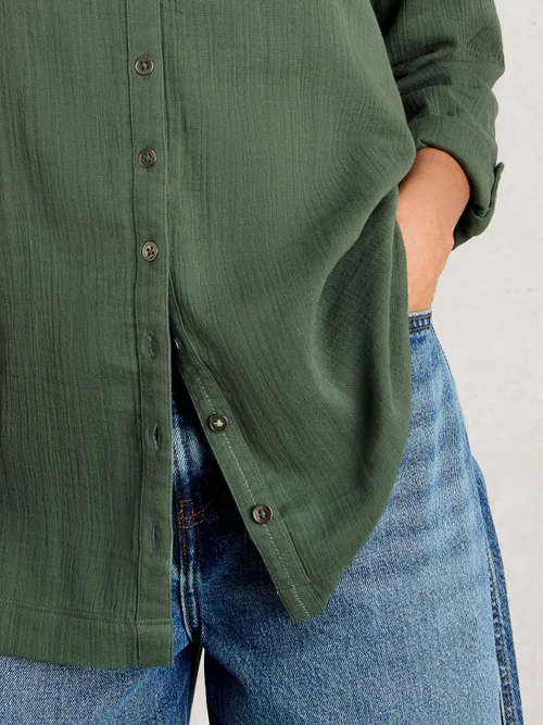 Lange Bluse Annie - Khaki Grn - 50 Bild 3