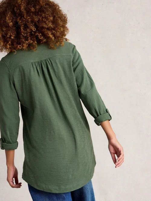 Lange Bluse Annie - Khaki Grn - 50 Bild 4