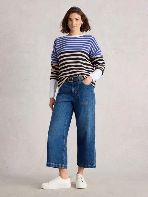 Gestreifter Pullover Jana - Blue Mlt - 52 Bild 2