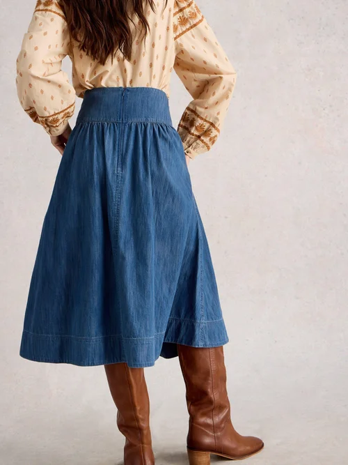 Jeansmidirock Charlotte - Mid Denim - 52/R Bild 4