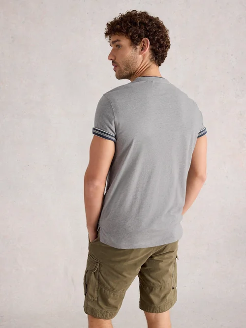 T-Shirt Abersoch mit Fisch-Motiv - Grey Pr - S Bild 4