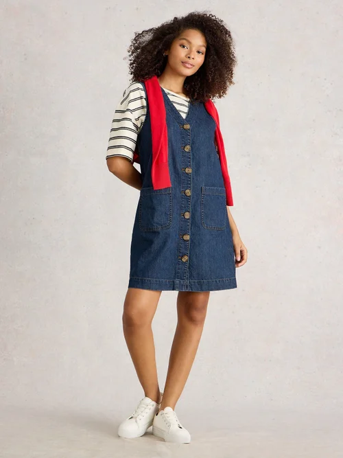 Jeansträgerkleid Rose - Mid Denim - 42/R Bild 2
