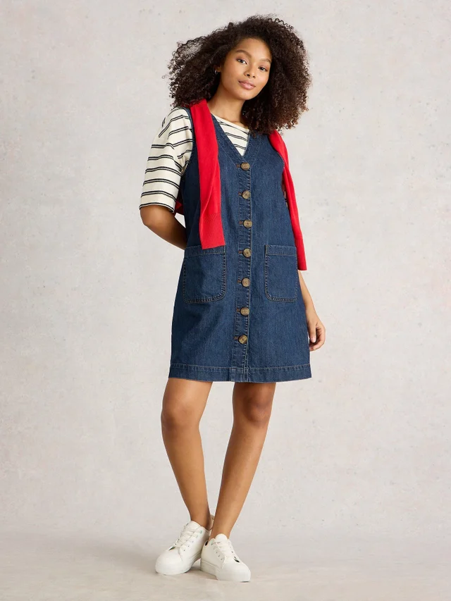 Jeansträgerkleid Rose