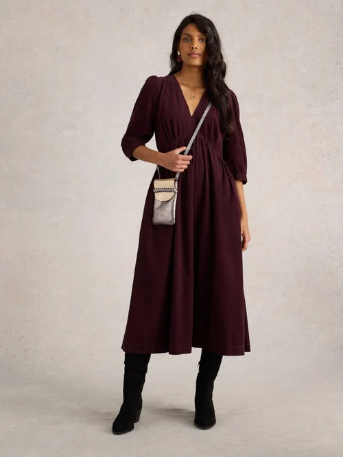 Kordkleid Lucy - Dk Plum - 52/R Bild 2