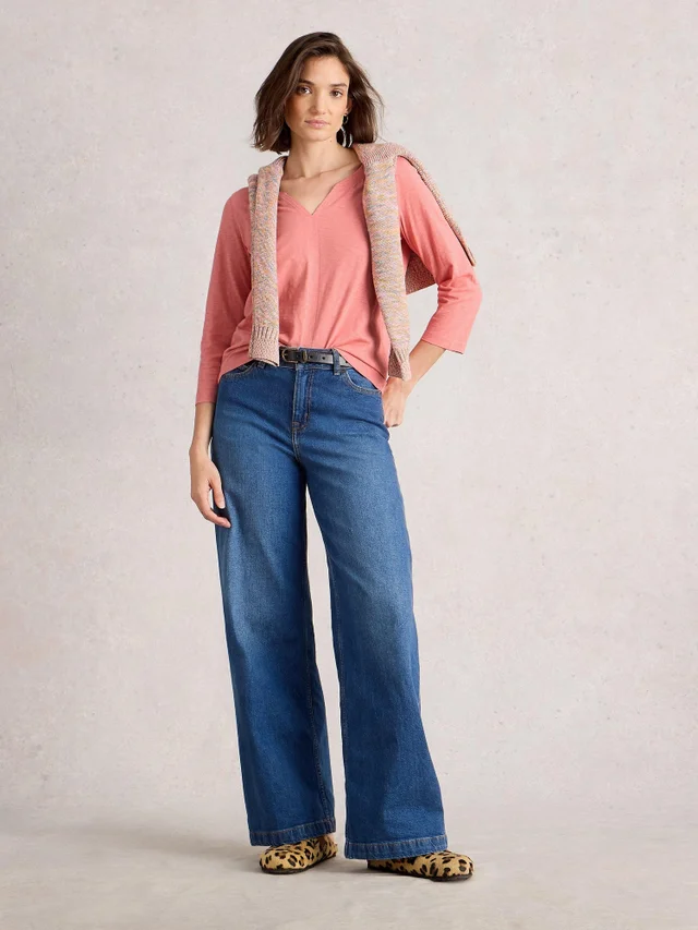 Top Nelly mit 3/4-Ärmeln