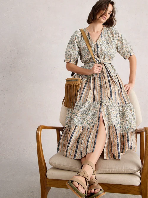 Midikleid Clementine - Ivory Mlt - 52/R Bild 1