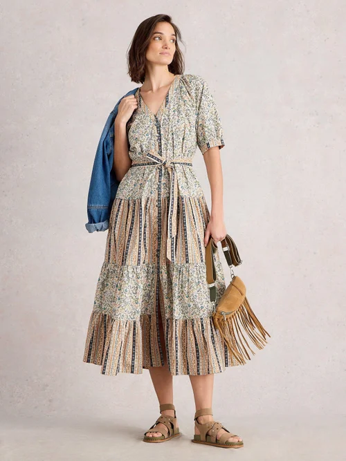 Midikleid Clementine - Ivory Mlt - 52/R Bild 2