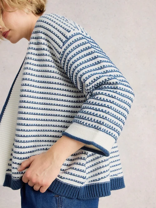 Strickjacke Kylie - Blue Mlt - XL Bild 3