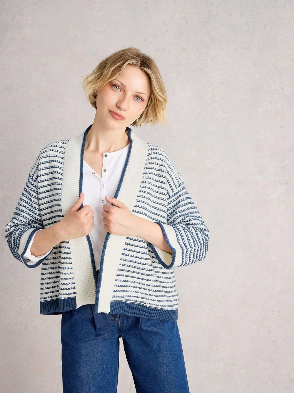 Strickjacke Kylie - Blue Mlt - XL Bild 1