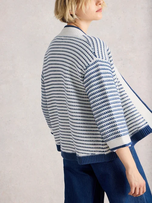 Strickjacke Kylie - Blue Mlt - XL Bild 4
