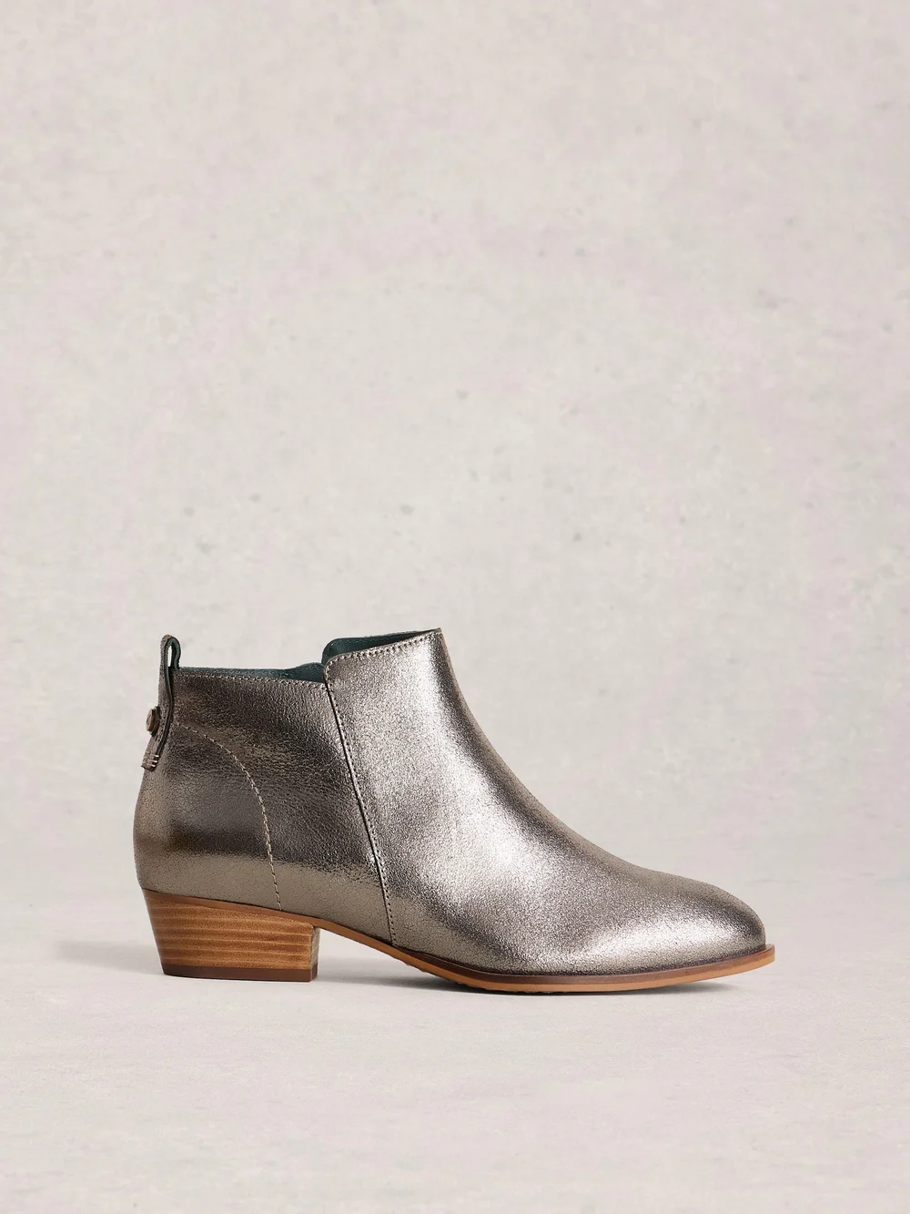 Lederstiefeletten mit weiter Passform - Pewter Met - 41 Bild 1