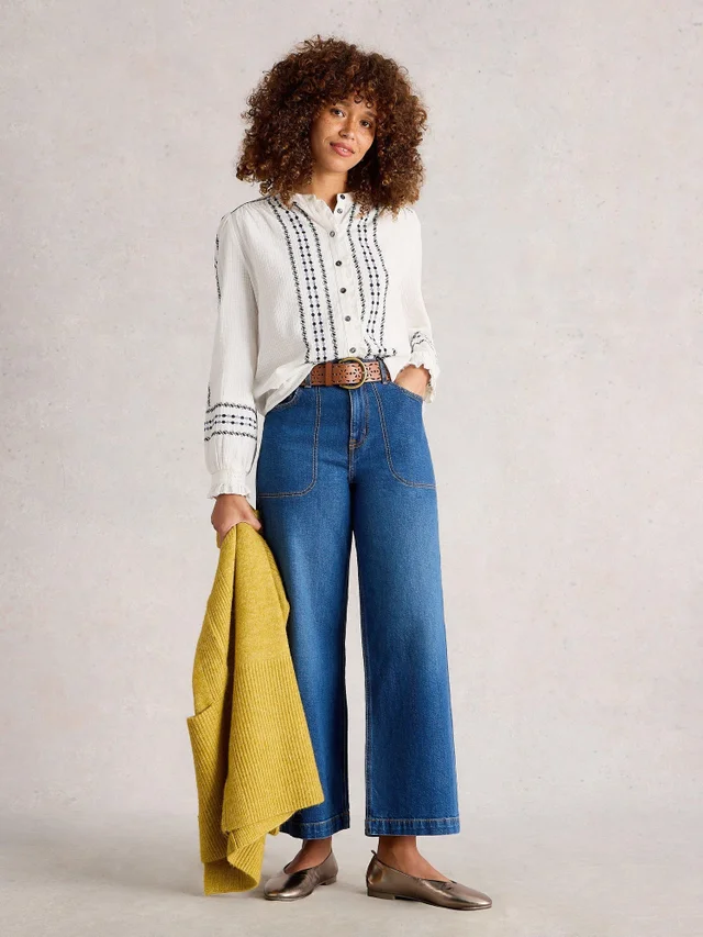 Bestickte Bluse Naomi