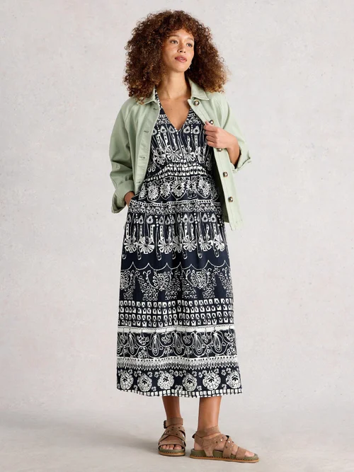 Midikleid Lucy - Navy Pr - 40/R Bild 2