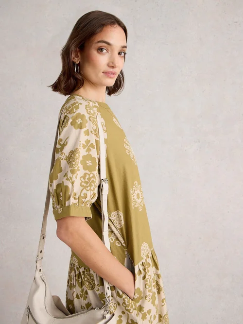 Midikleid Eva mit Mustermix - Green Pr - 46/R Bild 1