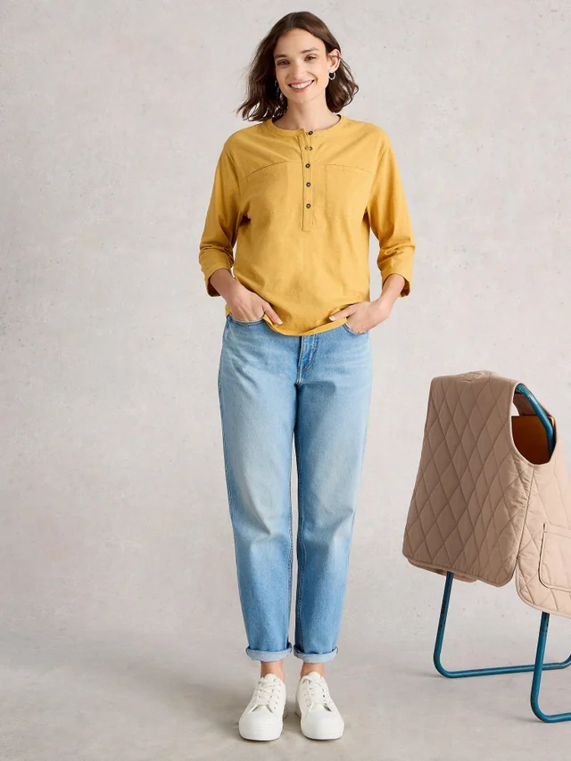 Langarmshirt Beth mit 3/4-Ärmeln