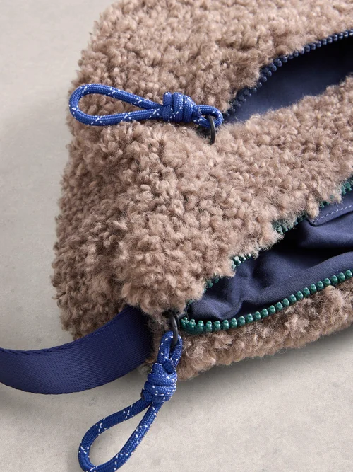 Crossbody-Bag Meadow aus Teddyfell - Dus Grey - EINHEITSGRÖSSE Bild 3
