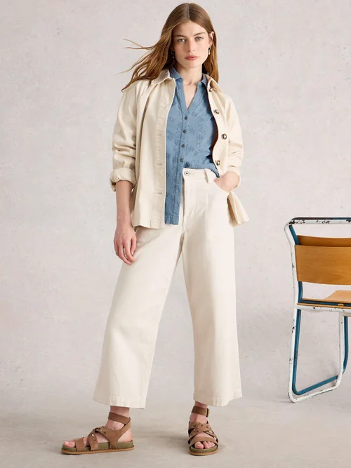 Bestickte Jerseybluse Annie - Mid Blue - 52 Bild 2